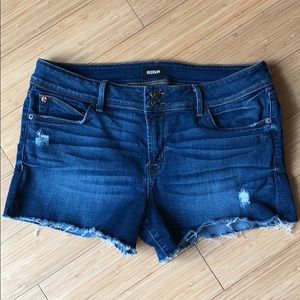 Hudson Distressed Denim Shorts